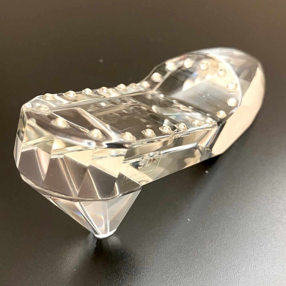 Simon Designs Crystal Shoe Paperweight Rhinestones Princess Cinderella